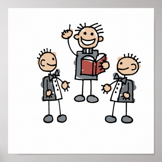 Gay Men with Preacher Poster (Front)