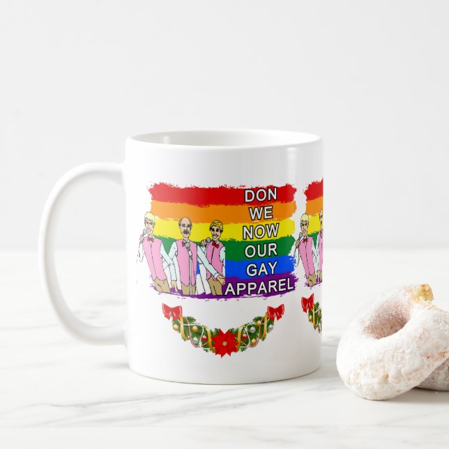 Gay Men's Chorus Christmas Mug (With Donut)