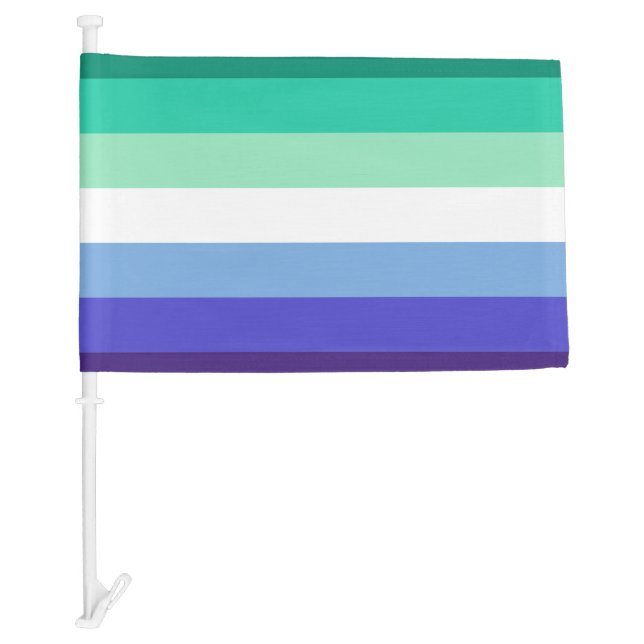 Gay Mens Pride Flag (Azure & Blue) (Front)