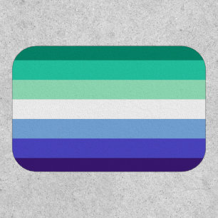 Gay Mens Pride Flag (Azure & Blue) Patch