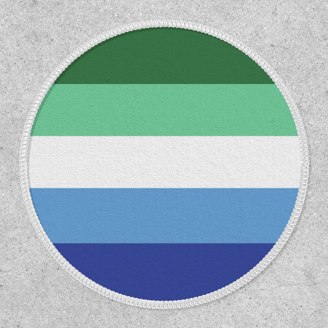 Gay Men's Pride Flag Patch (Front)