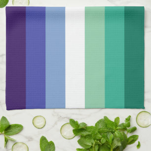 Gay Men's Pride, Striped Print, LGBTQ PRIDE Kitchen Towel