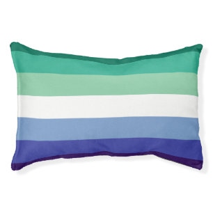 Gay Men's Pride, Striped Print, LGBTQ PRIDE Pet Bed