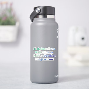 Gay MLM Pride - Birthplace: Earth. Race: Human Sticker