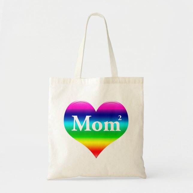 Gay Mom Squared LGBT Tote Bag (Front)