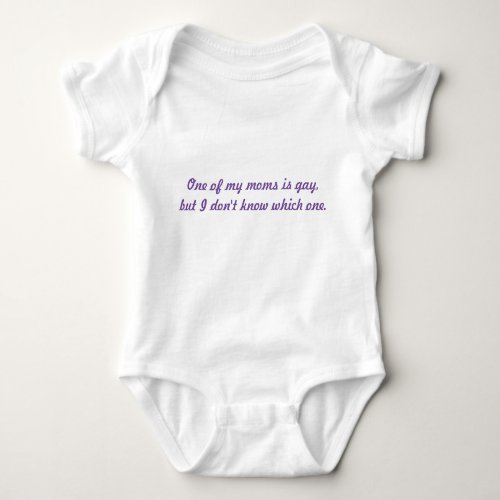 Gay moms baby suit baby bodysuit