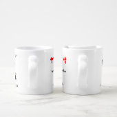 Gay Mr+Mr Anniversary 25 Years Personalized  Coffee Mug Set (Handle)