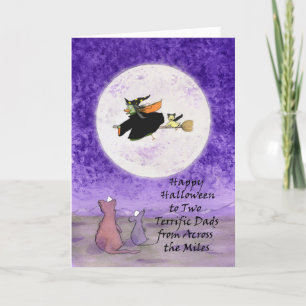 Gay My 2 Dads Halloween Humor Across Miles Card