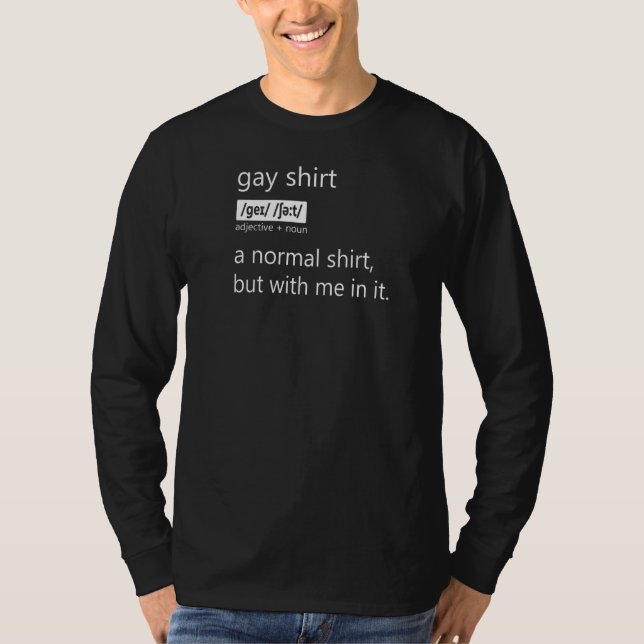 Gay  Noun Substantiv Rights Proud Ally Queer Lgbtq T-Shirt (Front)