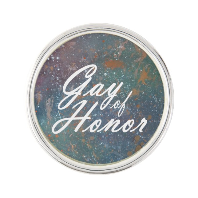 Gay of Honor Style | Bridal Party Custom Keepsake Pin (Front)
