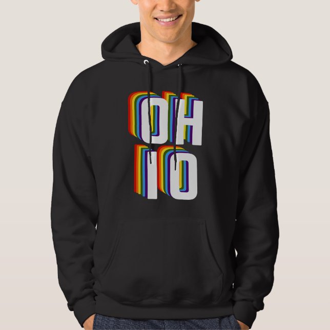 Gay Ohio Pride LGBTQ, Gay Pride Month , Gay Ohio R Hoodie (Front)