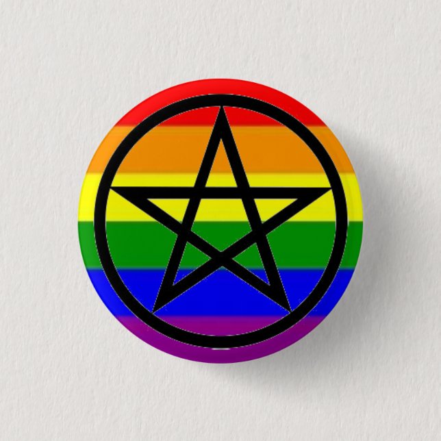 Gay Pagan Button (Front)