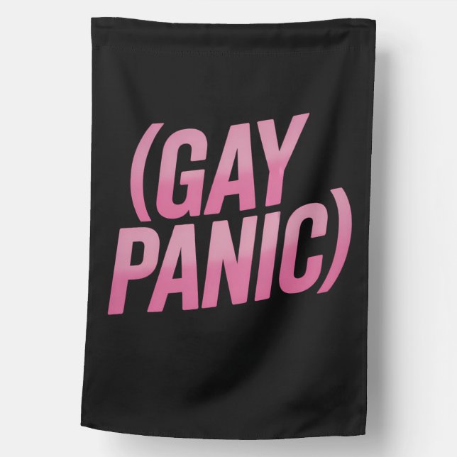Gay Panic LGBTQ Protest Pride House Flag (Front)