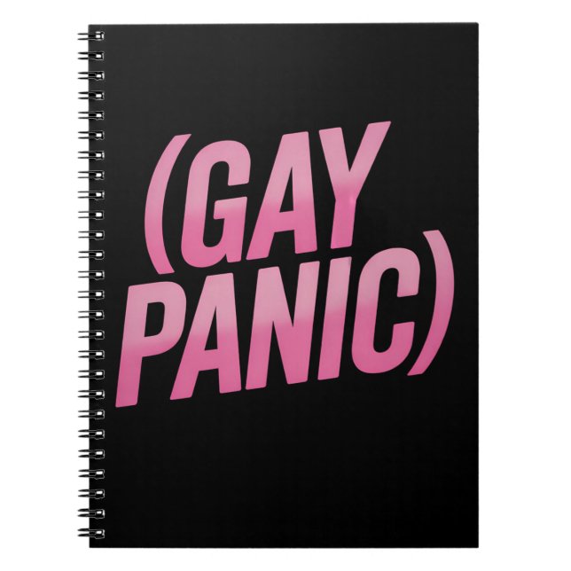 Gay Panic LGBTQ Protest Pride Notebook (Front)