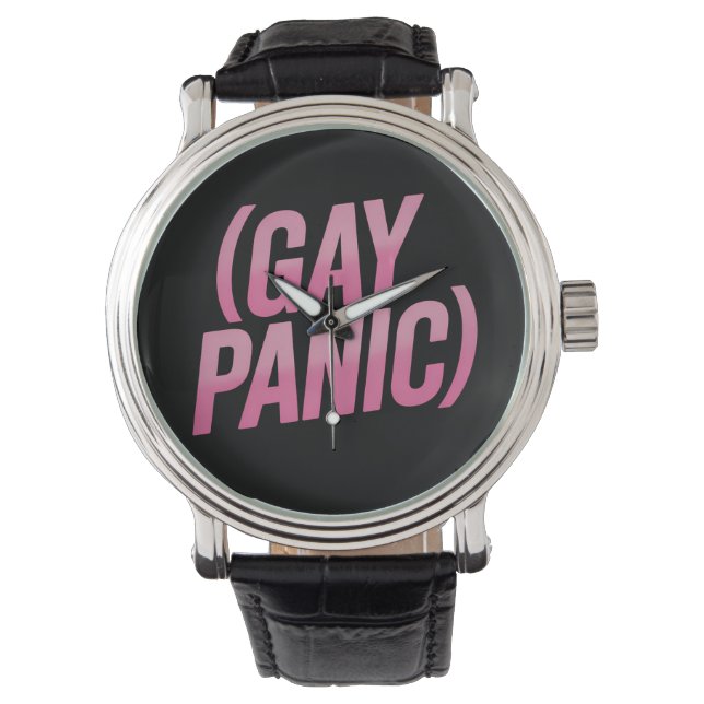 Gay Panic LGBTQ Protest Pride Watch (Front)