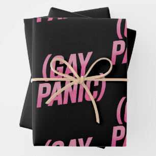 Gay Panic LGBTQ Protest Pride Wrapping Paper Sheets