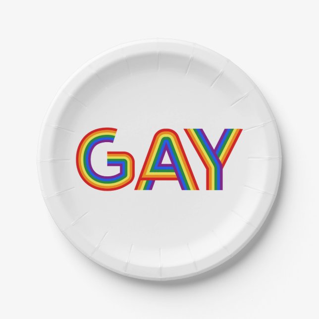 GAY PAPER PLATES (Front)
