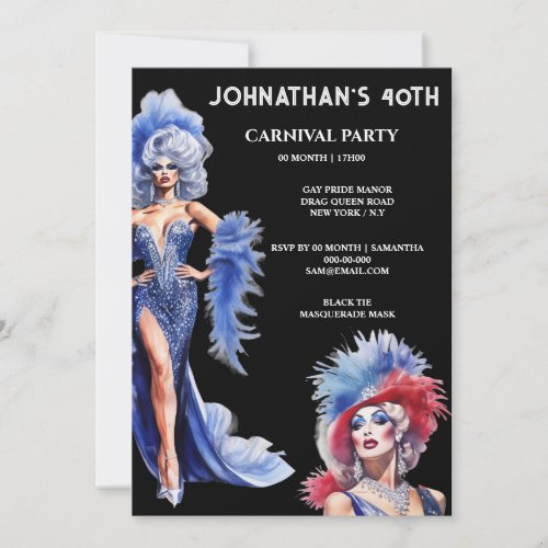 Gay party lgbtq birthday drag queen theme
