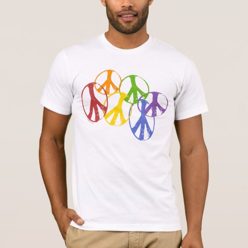 Gay Peace Symbols T_Shirt