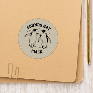 Gay Penguin Sounds Gay I'm In Vintage Queer Lgbtq  Patch
