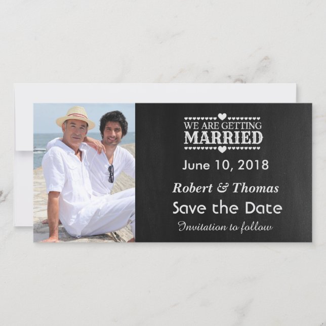 Gay Photo Save the Date (Front)