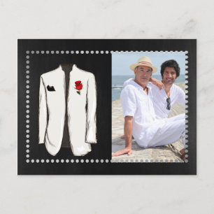 Gay Photo Save the Date Announcement Postcard