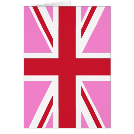 Gay Pink UK Pride Flag Cards (Front)