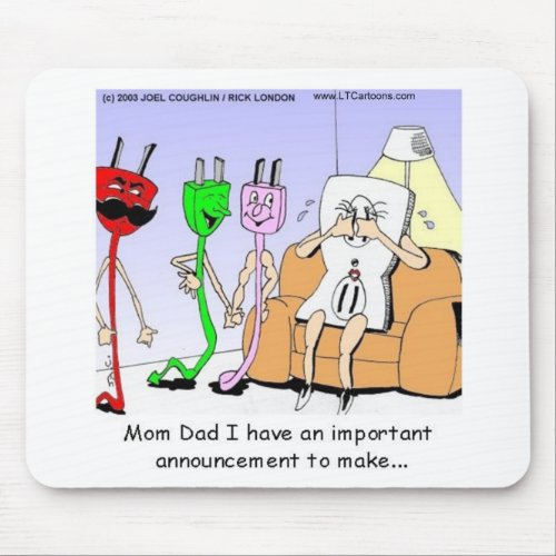 Gay Plug Funny Gifts Tees Mugs Cards Etc Mouse Pad