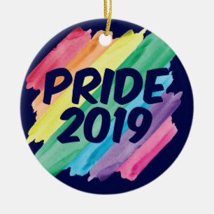 Gay Pride 2019 Rainbow Ceramic Ornament