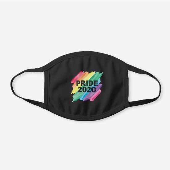 Gay Pride 2020 Black Cotton Face Mask