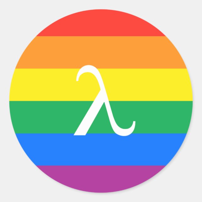 Gay Pride Activism Classic Round Sticker (Front)