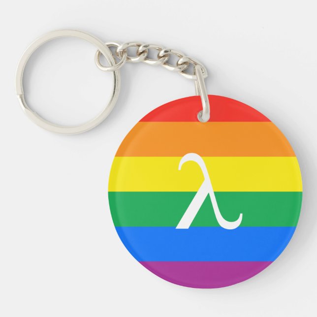 Gay Pride Activism Keychain (Front)