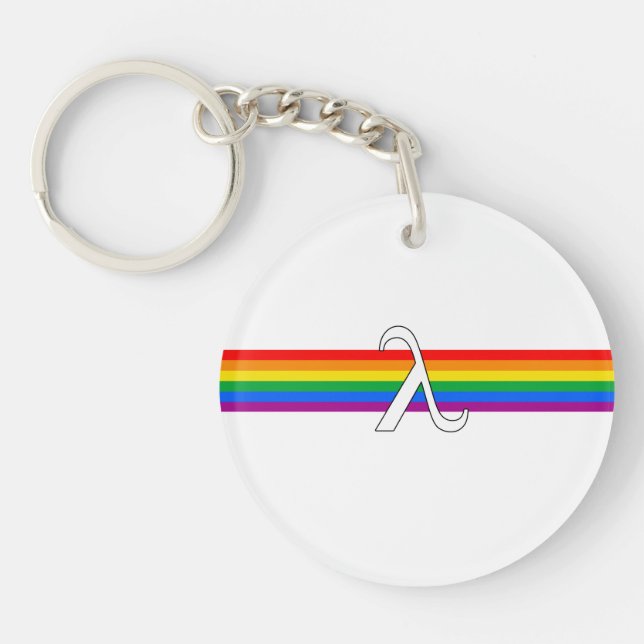 Gay Pride Activism Keychain (Front)