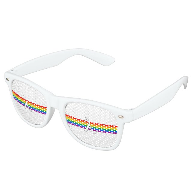 Gay Pride Activism Retro Sunglasses (Angled)