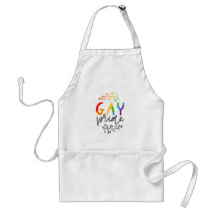 Gay Pride Adult Apron