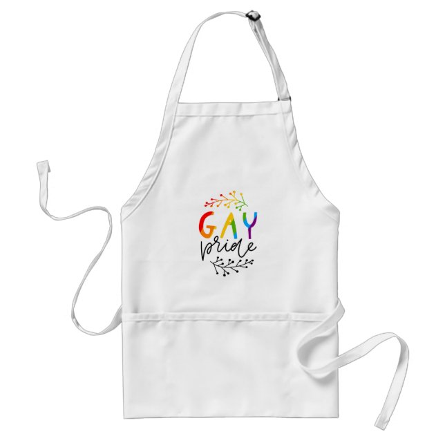 Gay Pride Adult Apron (Front)