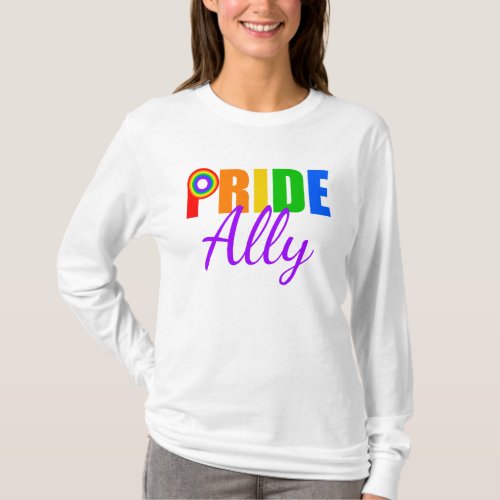 Gay Pride Ally LGBTQ Rainbow Alliance T_Shirt