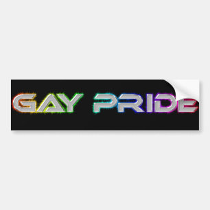 Gay Pride Banner Bumper Sticker