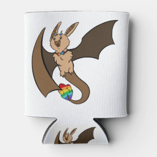 Gay Pride Bat Dragon Can Cooler