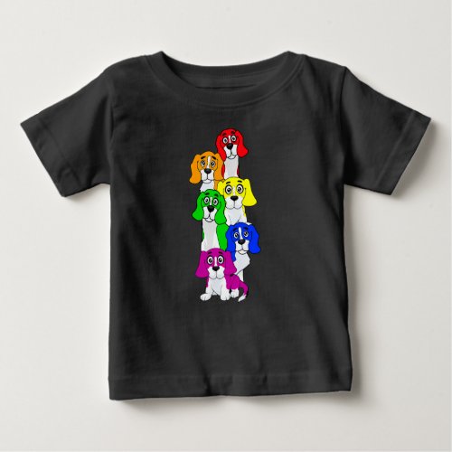 Gay Pride Beagle Dog Lover LGBT  Baby T_Shirt