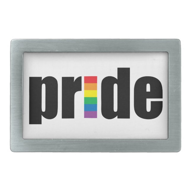 Gay Pride Belt Buckle (Front)
