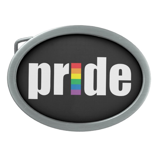 Gay Pride Belt Buckle (Front)