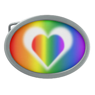 Gay Pride Belt Buckle Same-Sex Rainbow Love Gifts