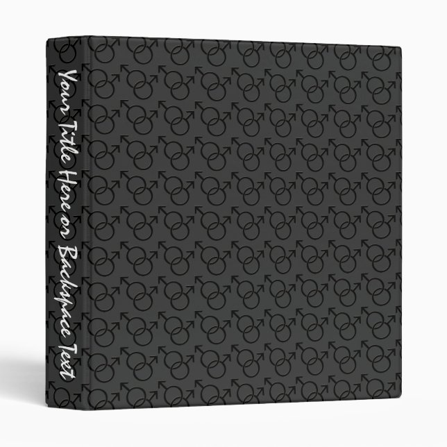 Gay Pride Binder Custom Same-Sex Love Photo Album (Front/Spine)