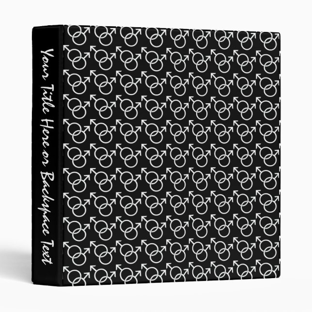 Gay Pride Binder Custom Same-Sex Love Photo Album (Front/Spine)