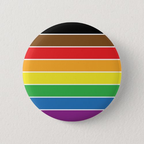 Gay Pride _ BLM Gay Pride Flag _ Rainbow Stripe Button