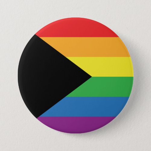 Gay Pride _ BLM Gay Pride Flag _ Rainbow Stripe Button