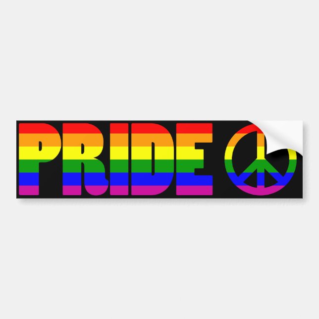 Gay Pride Bumper Sticker (Front)