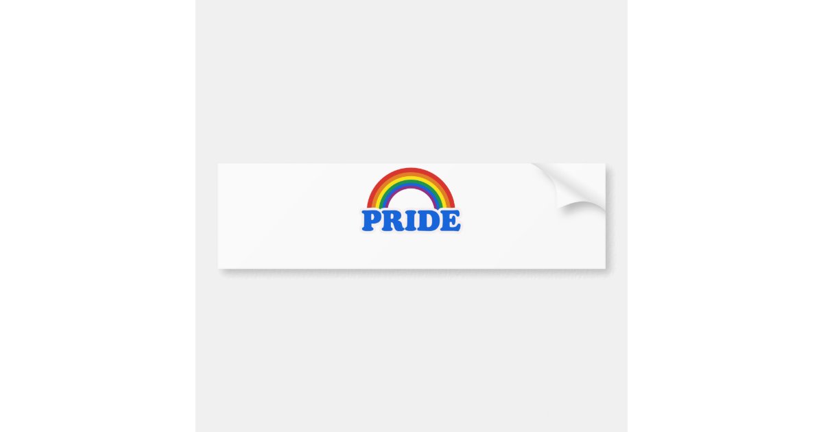 GAY PRIDE BUMPER STICKER | Zazzle