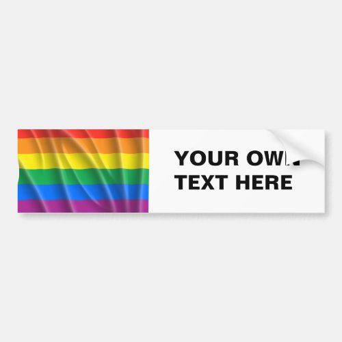 GAY PRIDE BUMPER STICKER